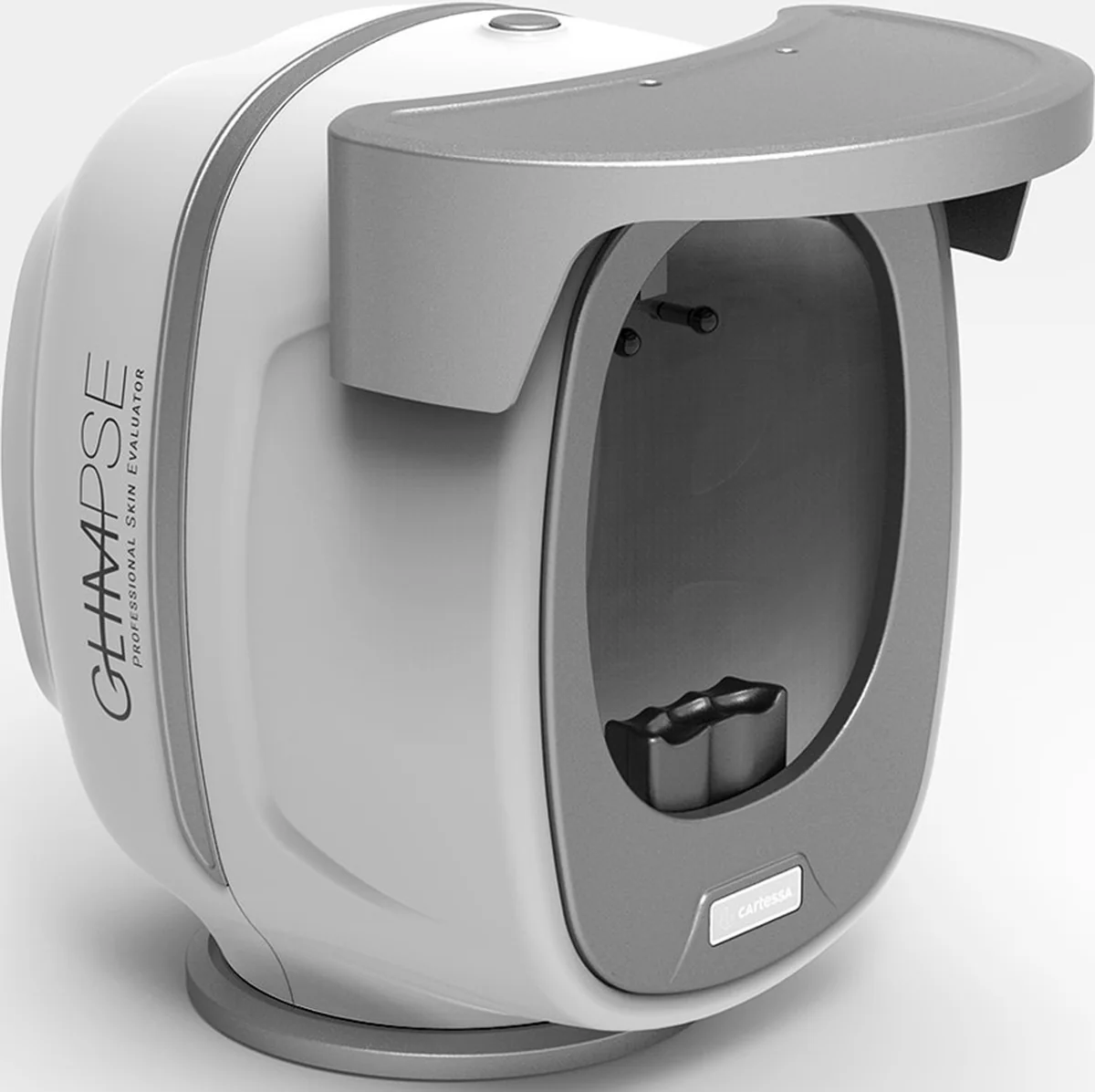 Cartessa GLIMPSE Professional Skin Evaluator used in facial consultations