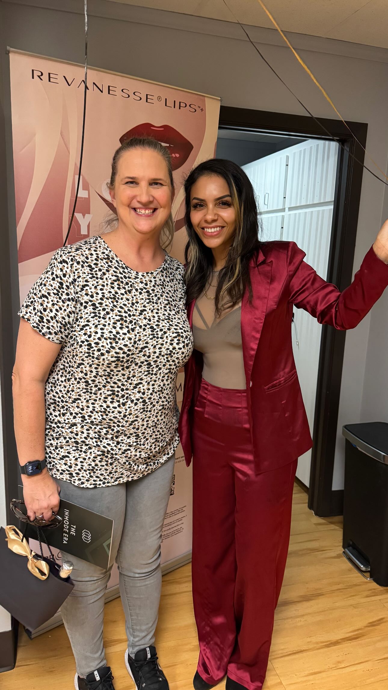 Eva at a Grace MedSpa Revanesse event in Austin.